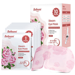 BeHoomi Mascarita de ojos caliente, 10 paquetes, alivio cómodo en cualquier lugar.
