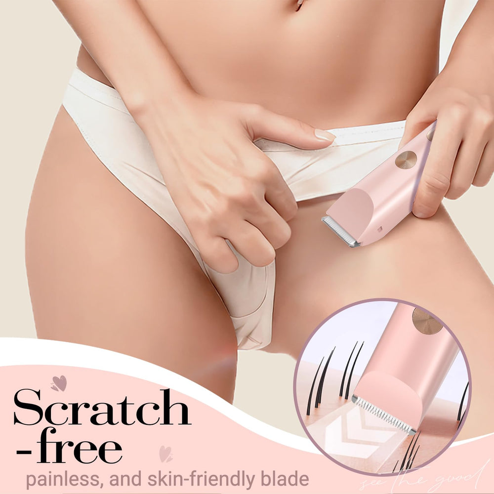 Beidouna bikini-trimmer cabezal-cuerpo, desliza suave para piernas y bikini.