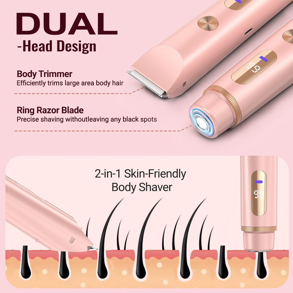 Beidouna bikini-trimmer diseño-ergonomico, se adapta bien a la mano.