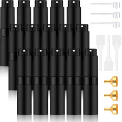 Beieverluck atomizador perfume 8ml portátil negro, ideal para viaje cómodo.