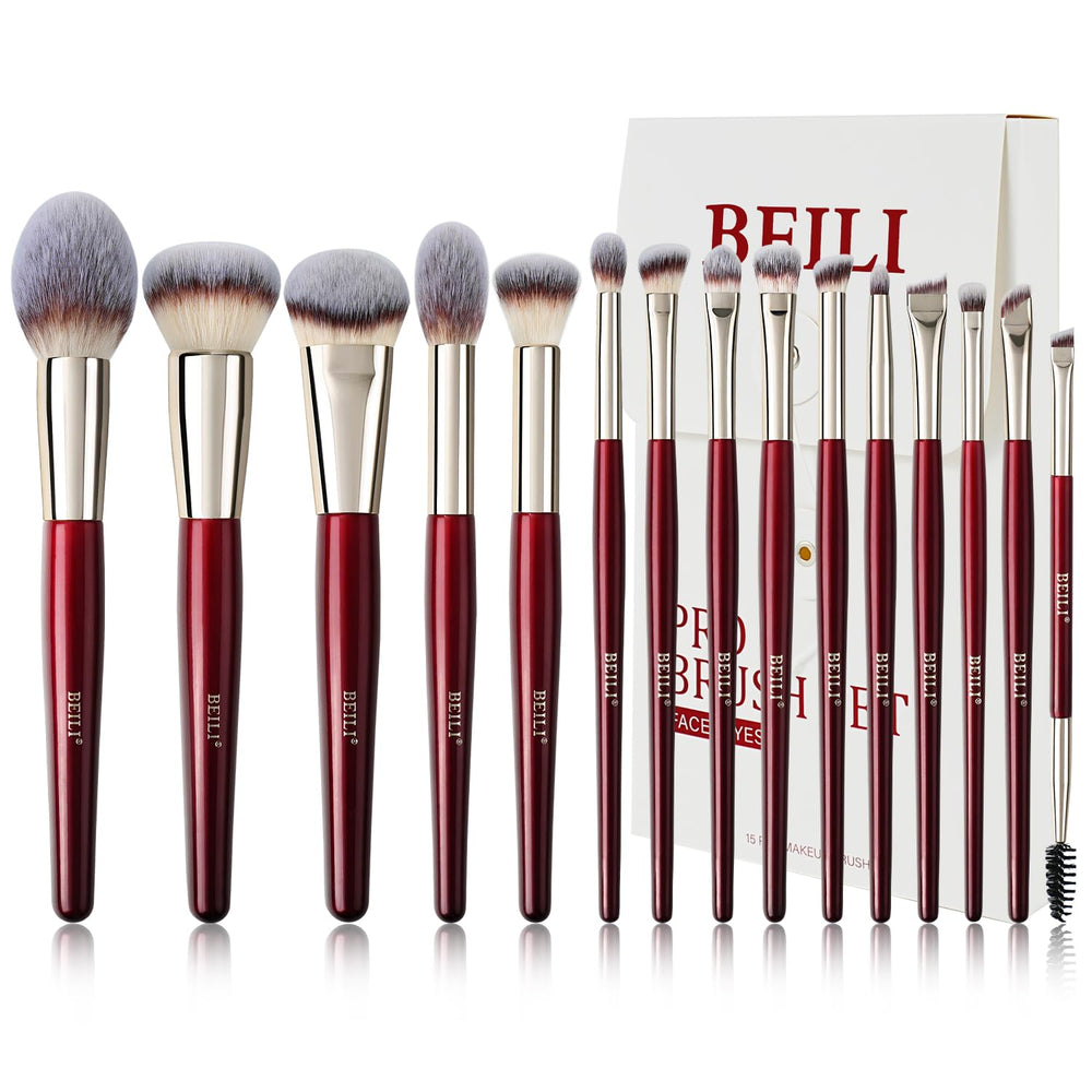Pinceles BEILI para ojos, acabado suave para sombras.