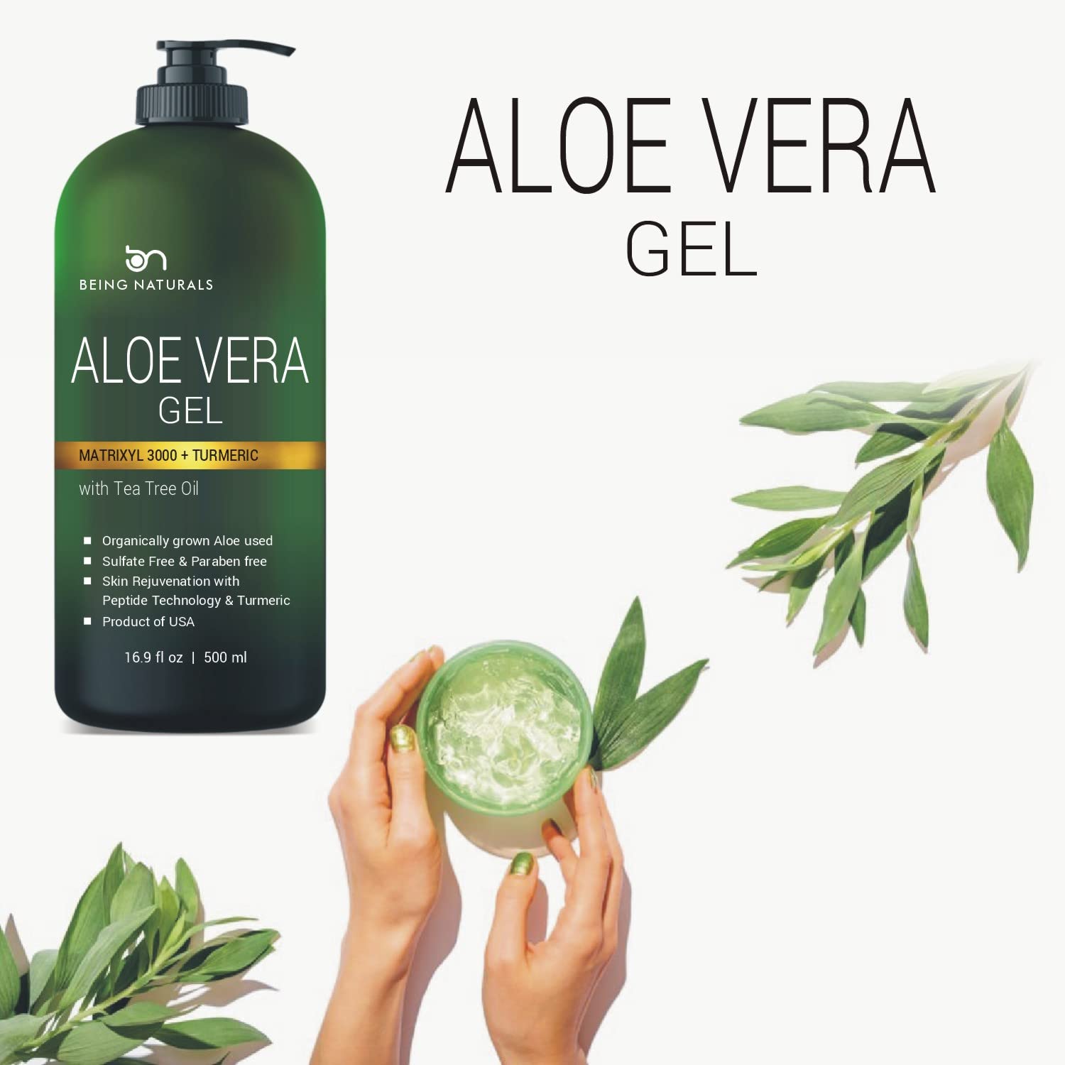Being Naturals uso en cuerpo y cabello para suavidad