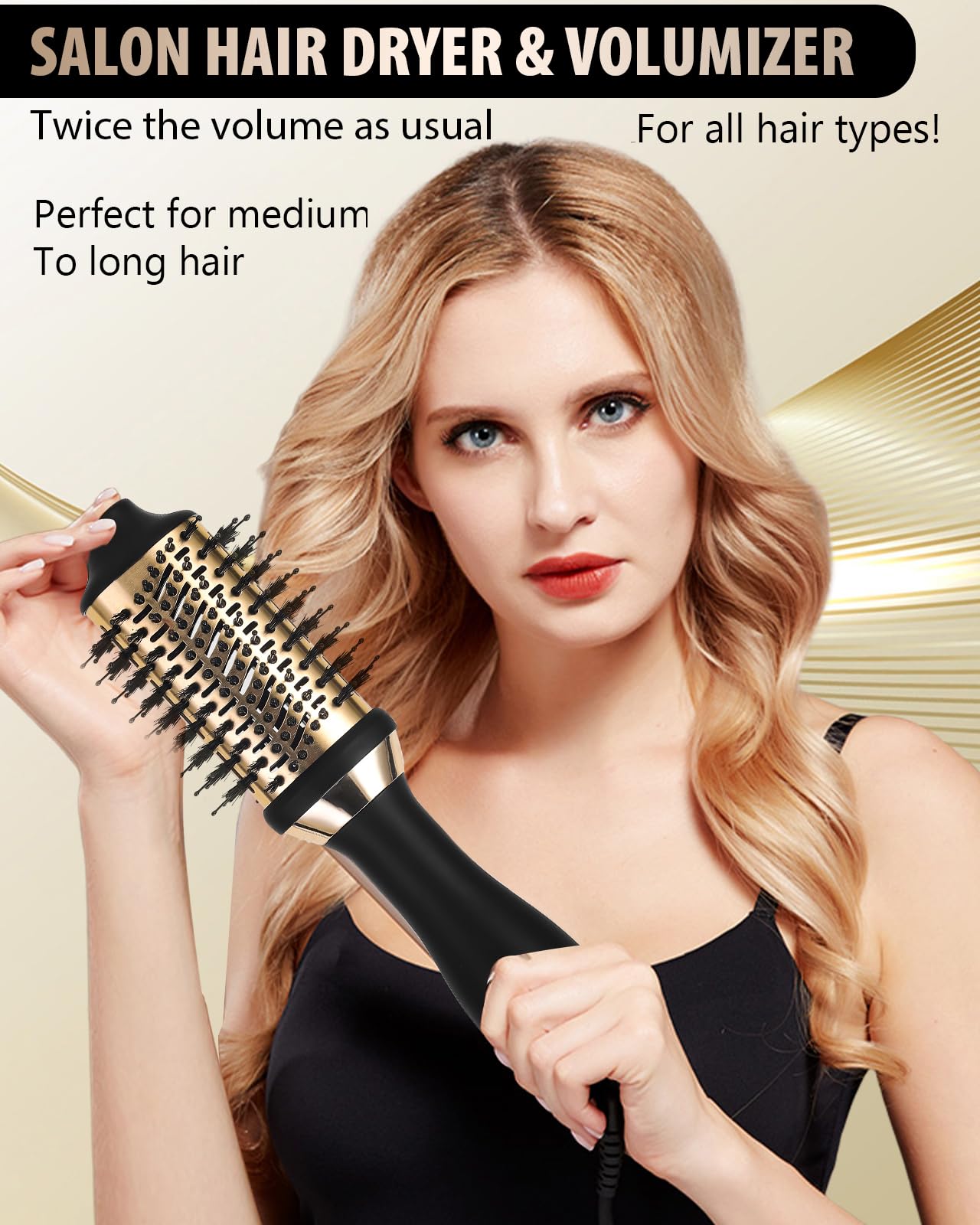 Beitmiss controles de temperatura ajustables para proteger el cabello.