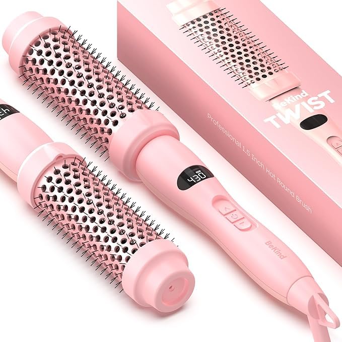 Bekind Twist Pro Mejorada: brocha térmica para rizos medios con volumen.