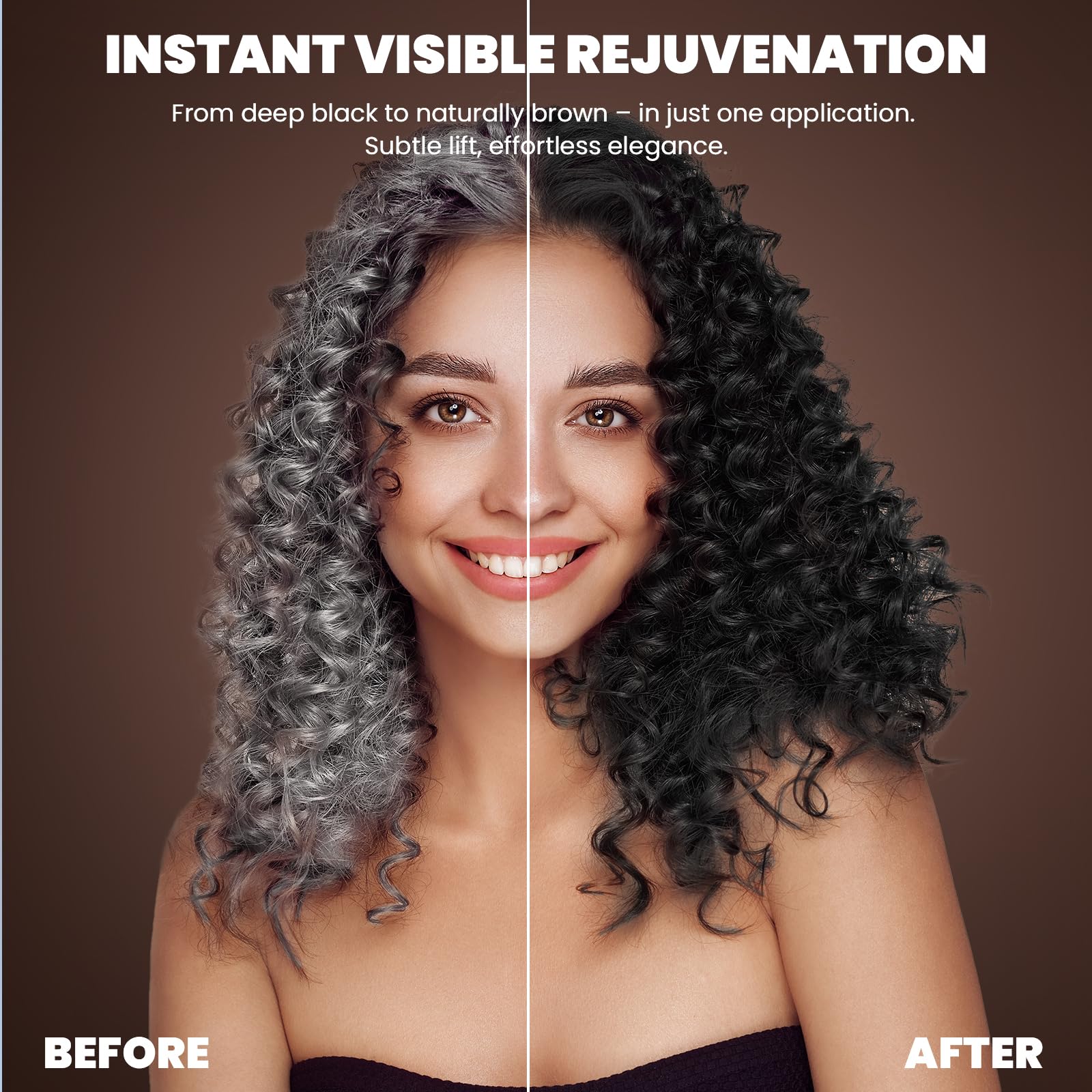 BELEZALIB-espuma-densa-negro, 3 en 1 para color, lavado y acondicionador.