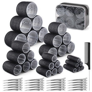 Belicoo conjunto rulos pelo 60mm para rizos naturales y duraderos