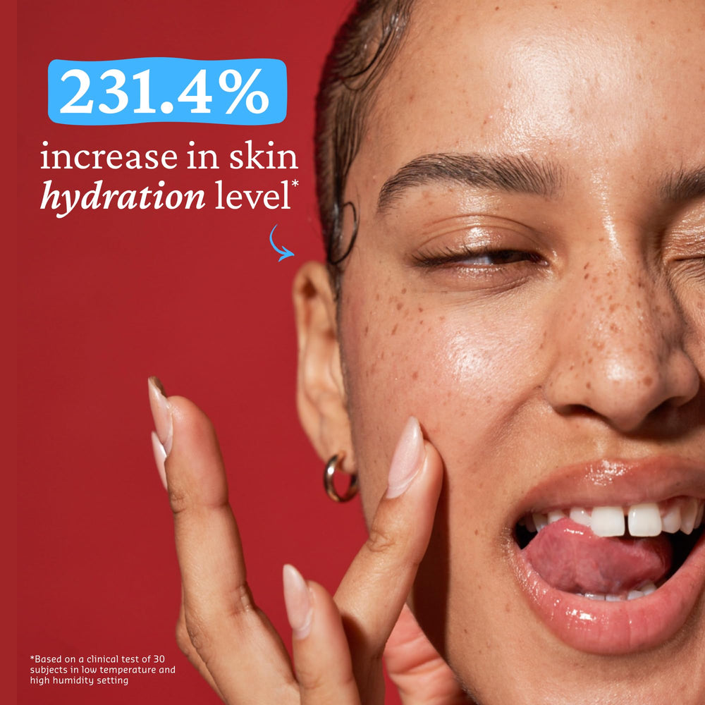 Belif Aqua Bomb – Application visage: hydratation immédiate après l’application.