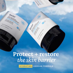 belif Aqua Bomb FPS 45: aplicación en mano para una crema hidratante con protección solar diaria.