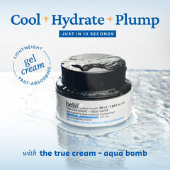 Belif Aqua Bomb – Texture gel: absorption rapide et non grasse.