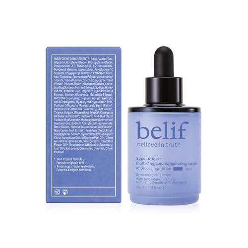 belif super-drops multi-7 serum rituel quotidien efficace pour la peau.