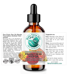 Bella Terra Oils: gotero aplicando aceite de higo chumbo para uso diario.