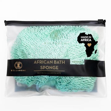Bellanomi esponja exfoliante nigeriana de doble nudo, limpieza profunda y suave para todo el cuerpo.