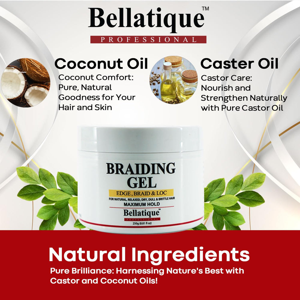 BELLATIQUE gel, fijación máxima para mantener estilos durante horas.