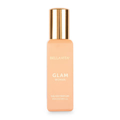 Bellavita Luxury GLAM: perfume mini para mujer, frasco frontal para bolso.