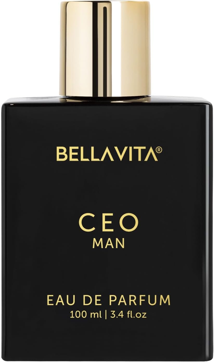 Bella Vita Luxury perfume para hombre, botella destacada y aroma duradero.