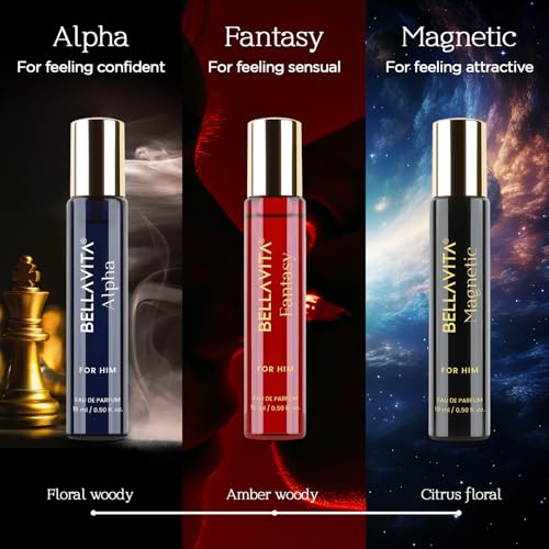 BellaVita Luxury Conjunto Regalo, tres frascos de 15 ml, regalo elegante.