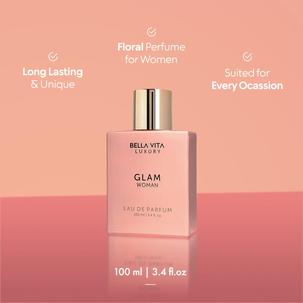 Bella Vita Luxury GLAM, perfume francés de alta gama para una experiencia lujosa.