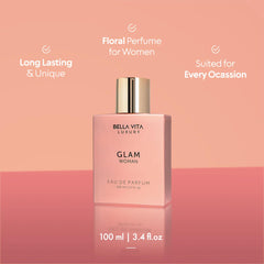 Bella Vita Luxury GLAM, perfume francés de alta gama para una experiencia lujosa.