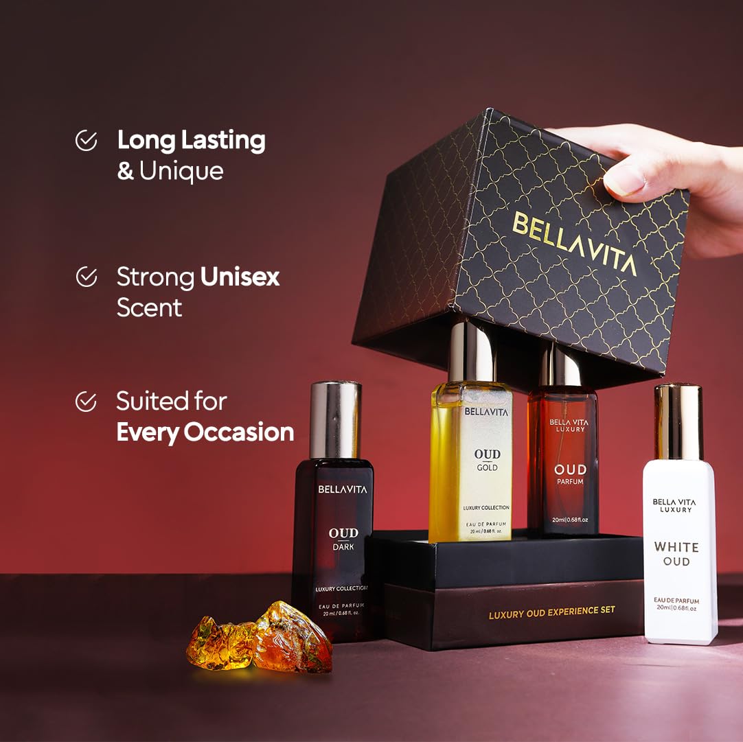 BellaVita Luxury OUD Blanco: botella OUD Blanco con tono fresco para uso diario.