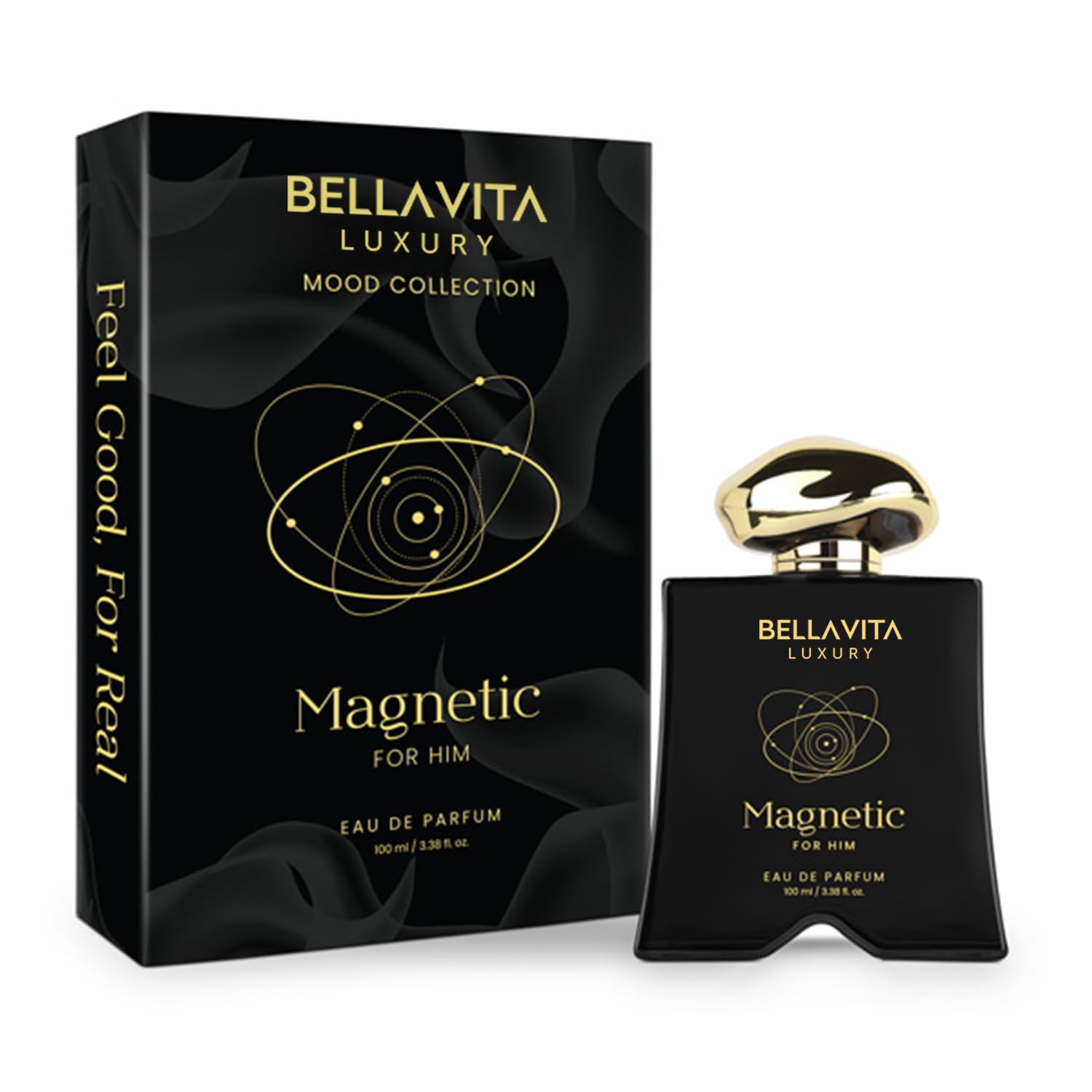 BELLAVITA Mood Magnético fragancia botella 100 ml para uso diario elegante.