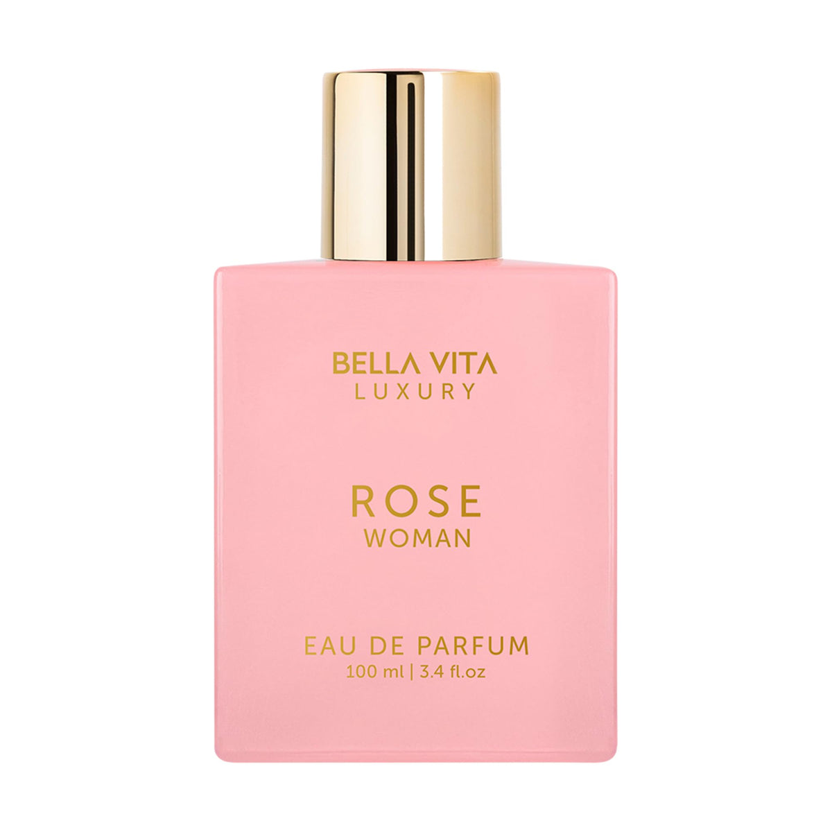 BellaVita Rose: frasco elegante para uso diario con perfume floral.