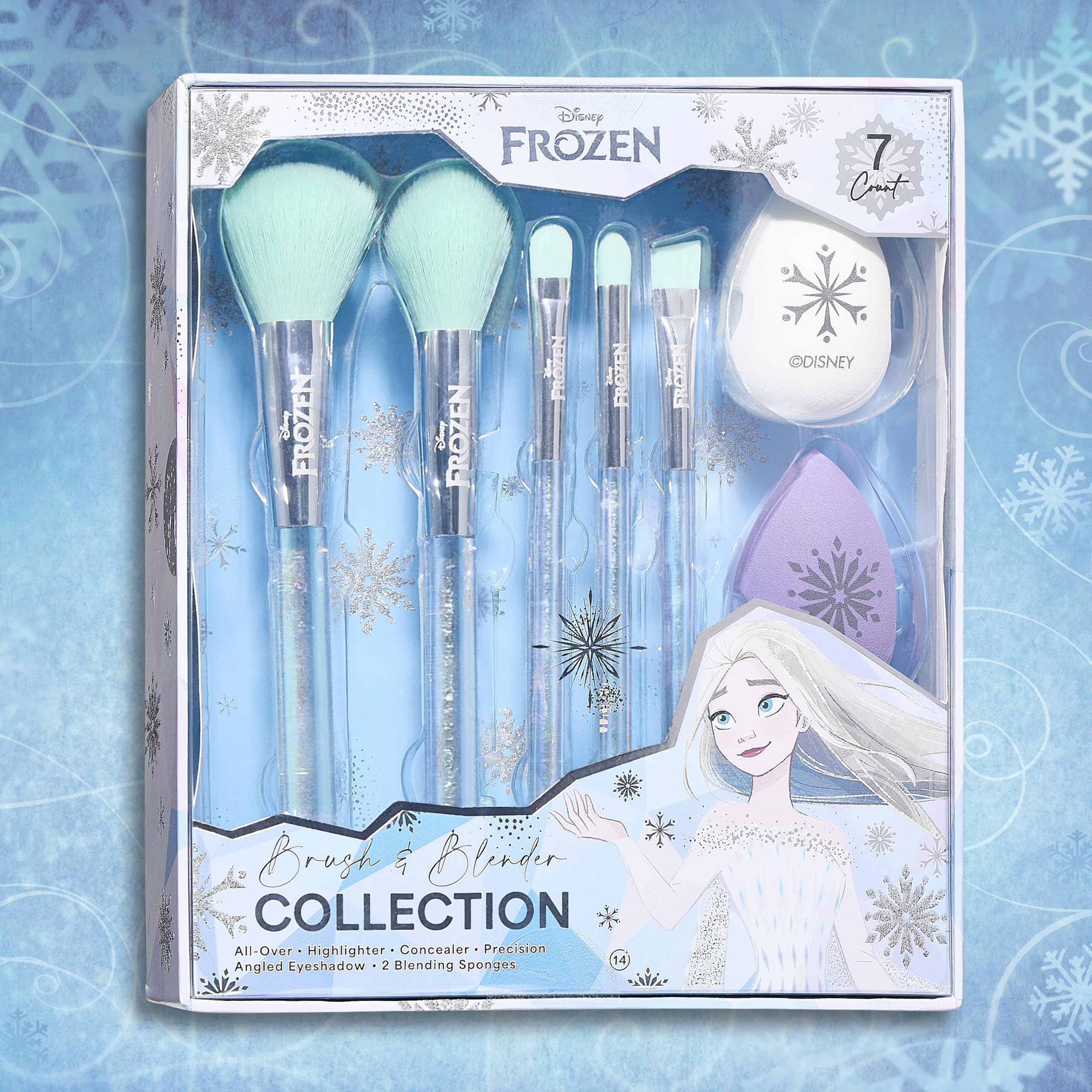 Conjunto completo Belle Maison Disney Frozen para maquillaje diario con estilo.