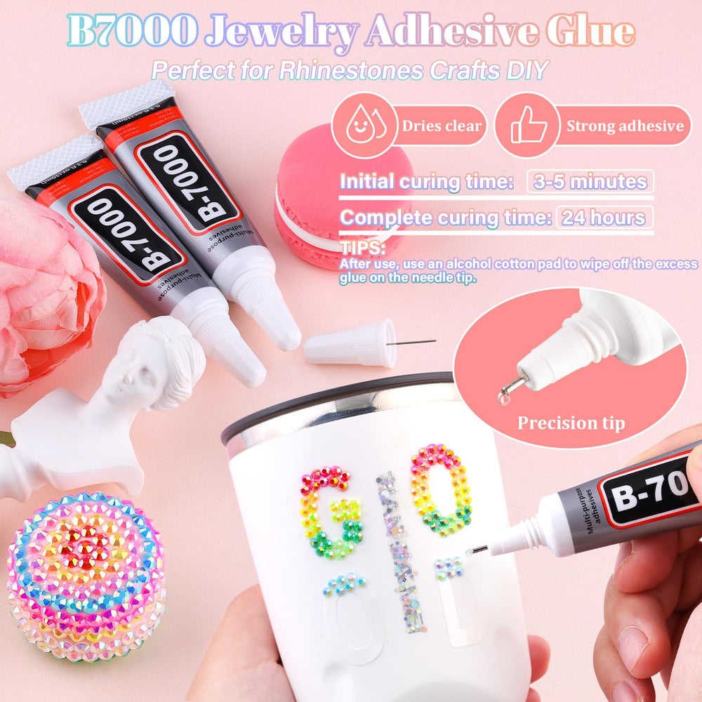 BELLEBOOST brillos de resina multicolor, embellece prendas y accesorios