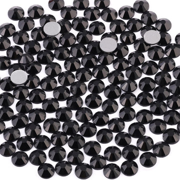 BELLEBOOST cristales SS20 negro azabache, base plana, para decorar joyería y uñas.