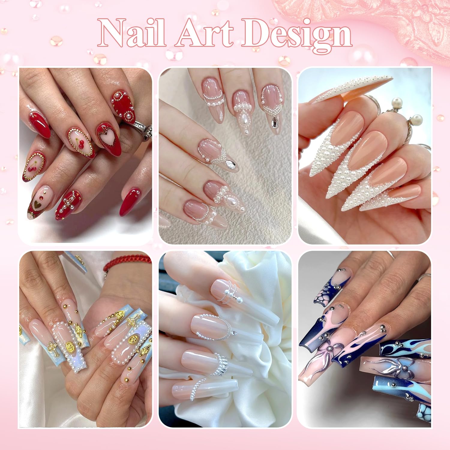 BELLEBOOST cuentas metálicas duraderas para uñas con acabado seguro.