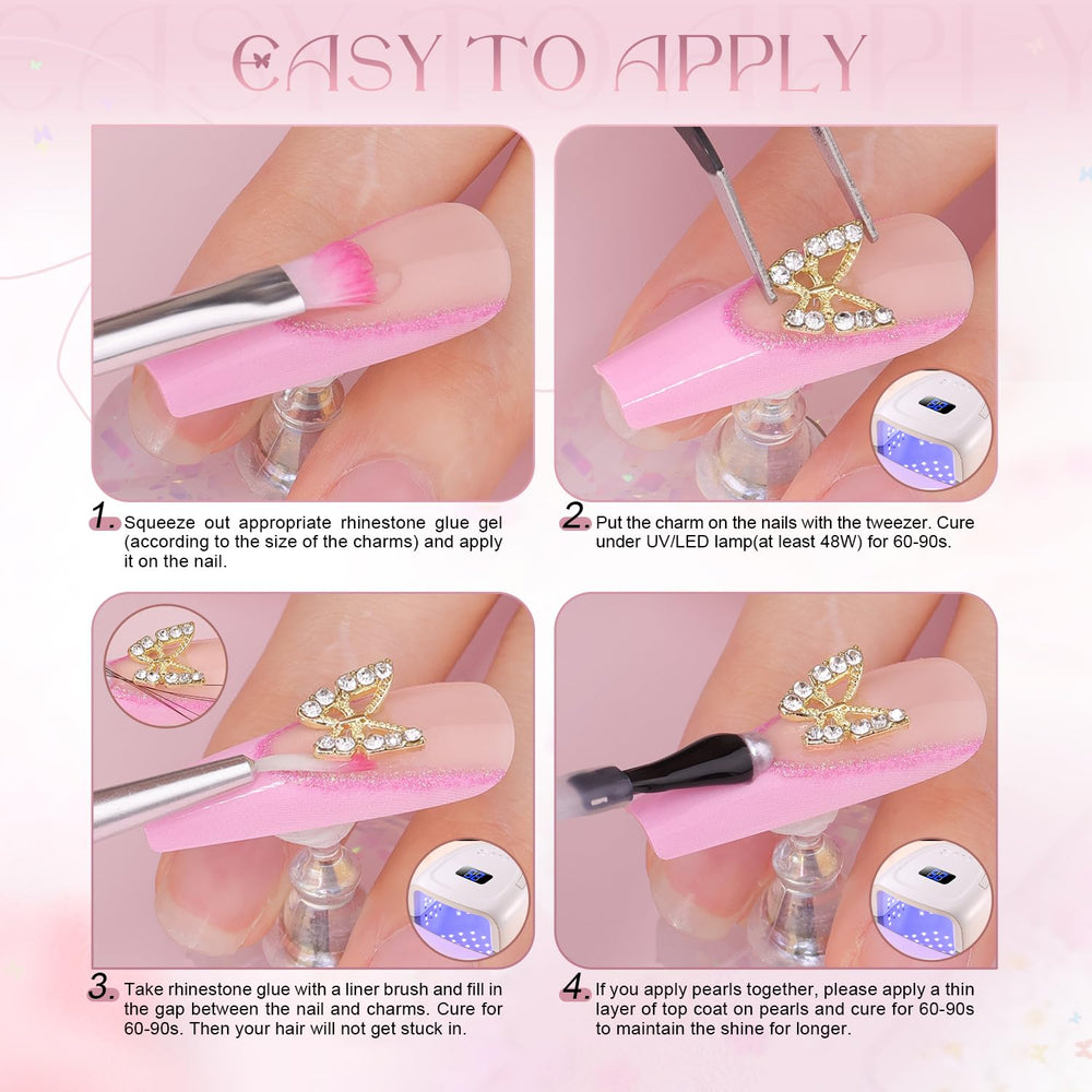 BELLEBOOST brillantes destellos para uñas, útiles para acentos creativos