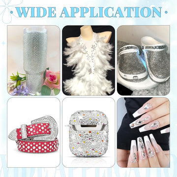 BELLEBOOST Destellos iridiscentes para artesanía en calzado, vasos y más