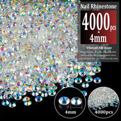Brillos iridiscentes BELLEBOOST 4mm AB para decoraciones llamativas.
