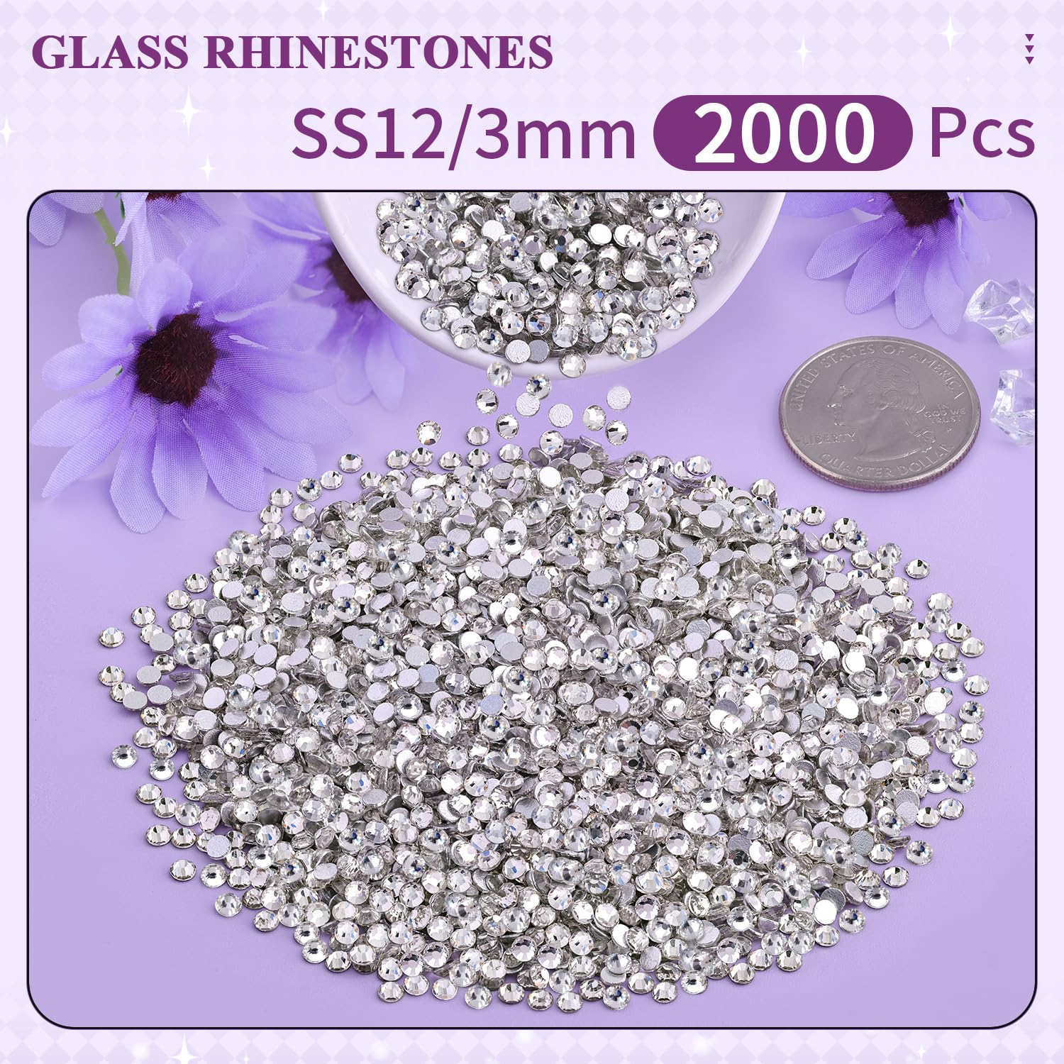 BELLEBOOST SS12 cristal vidrio claro para decoración de calzado y prendas