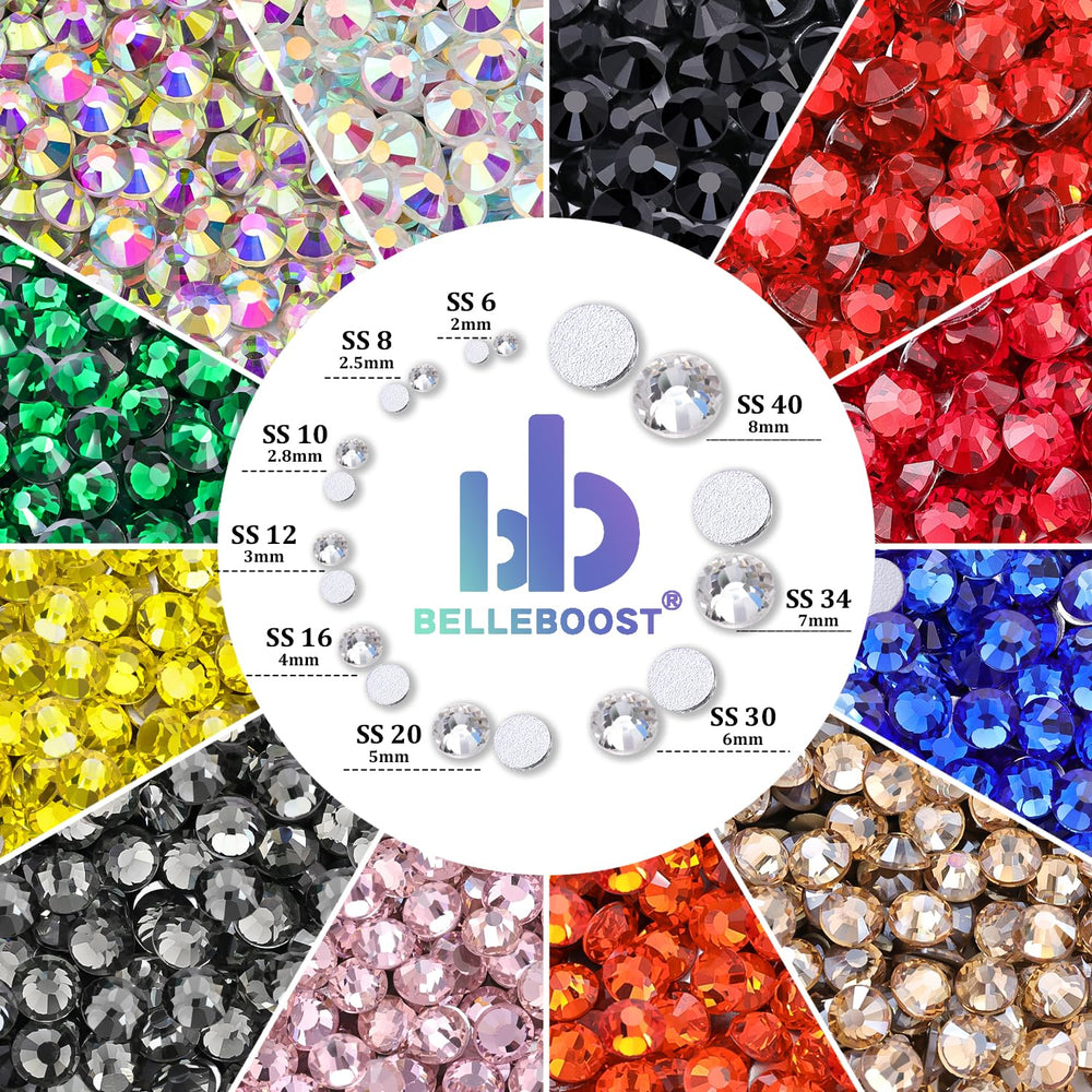 BELLEBOOST cristal vidrio claro para tazas, tarros y regalos brillantes