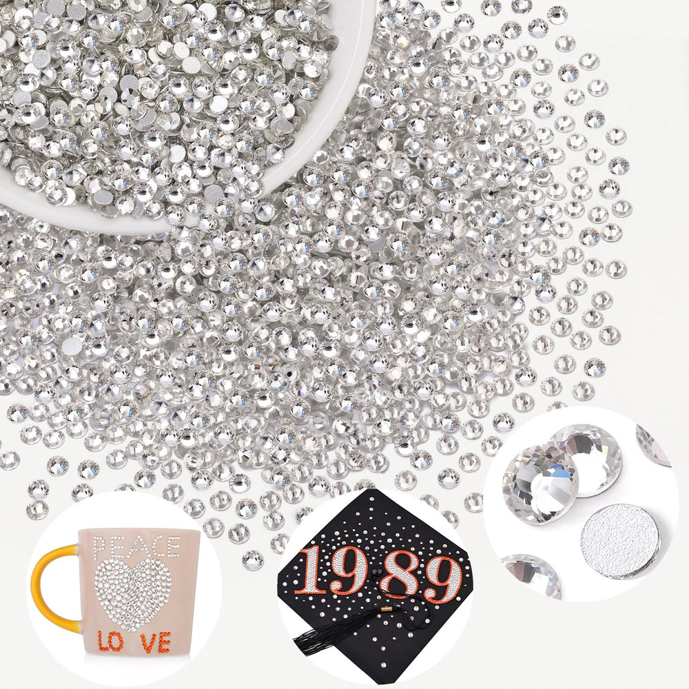 BELLEBOOST cristal vidrio claro para uñas y arte 3D con brillo