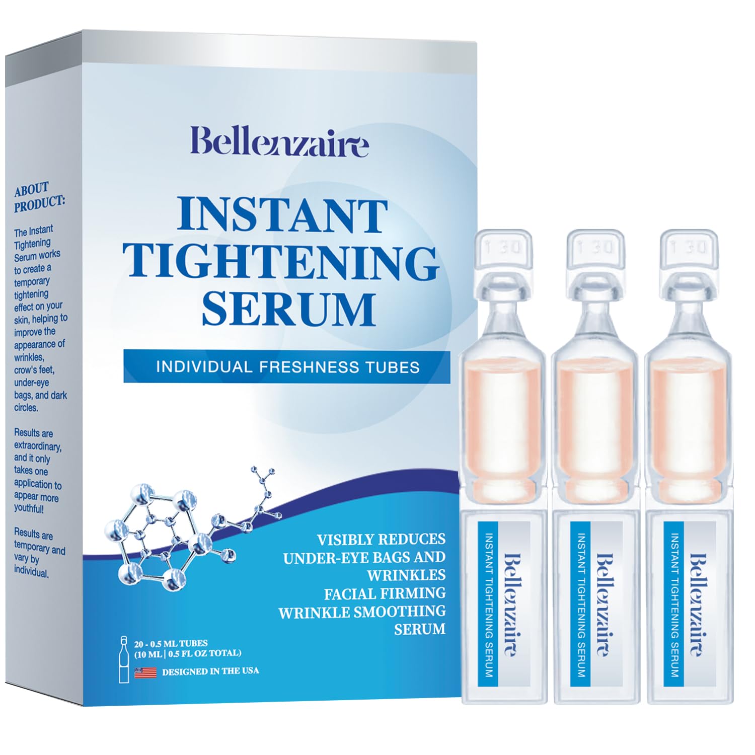 Bellenzaire serum ojos, levantamiento inmediato para una mirada fresca