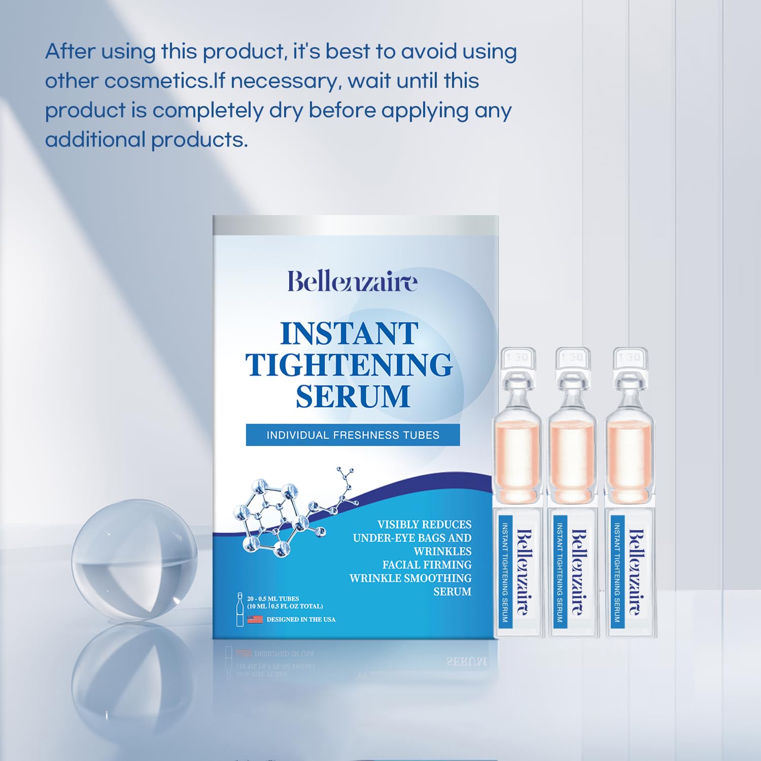 Bellenzaire serum ojos, textura ligera y rápida absorción