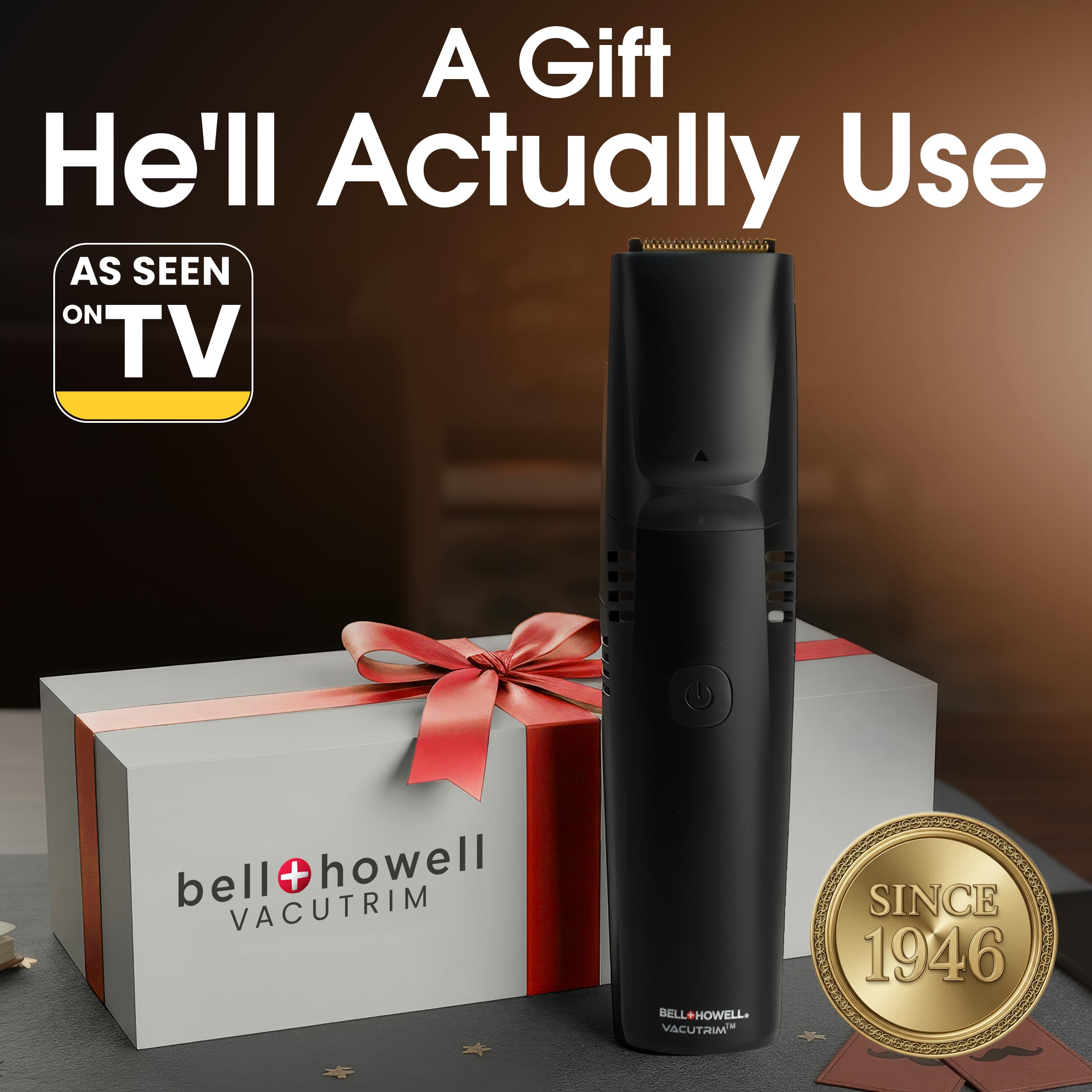 Diseño ergonómico y ligero de Bell+Howell Vacutrim para mayor control
