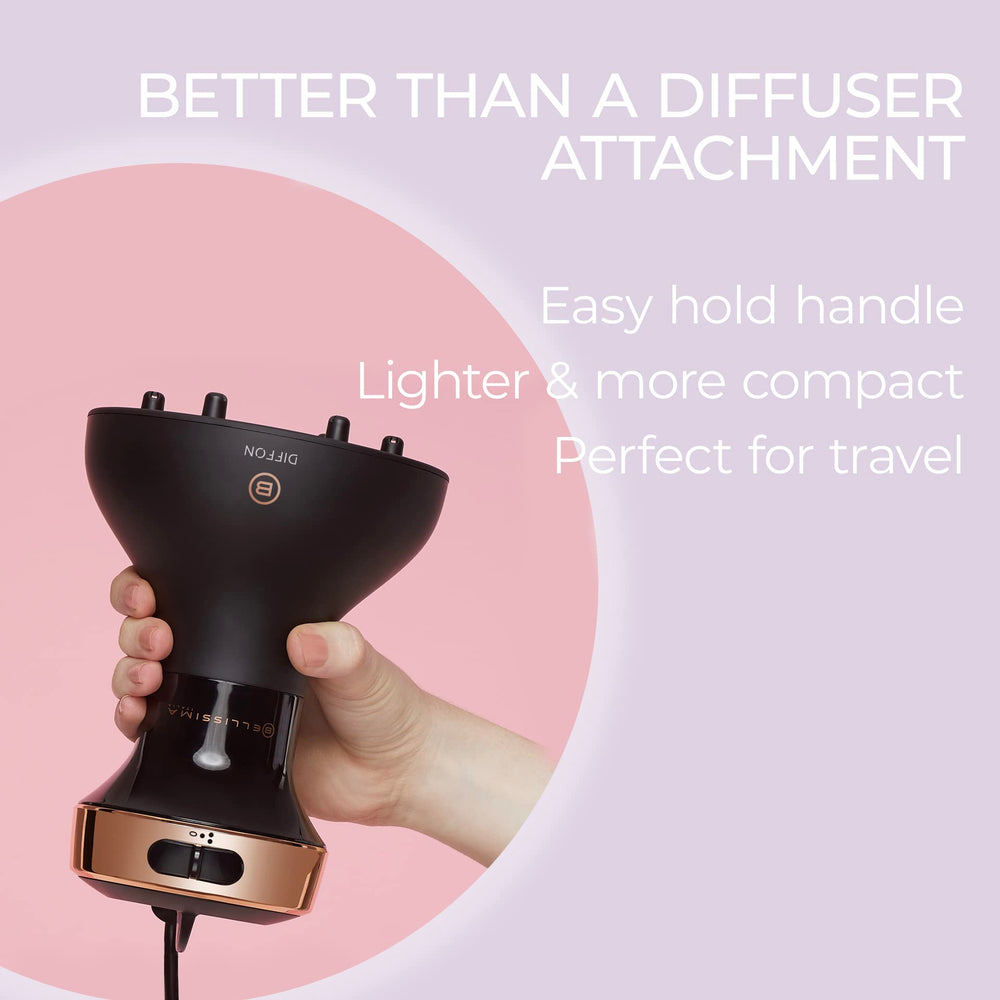 Tecnología cerámica con argan de Bellissima Diffon reduce daño y aporta brillo