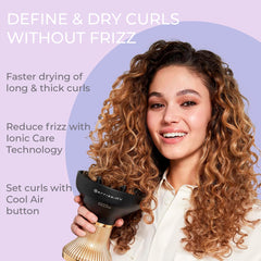 Secador Bellissima Diffon Supremo para cabello rizado con control de temperatura