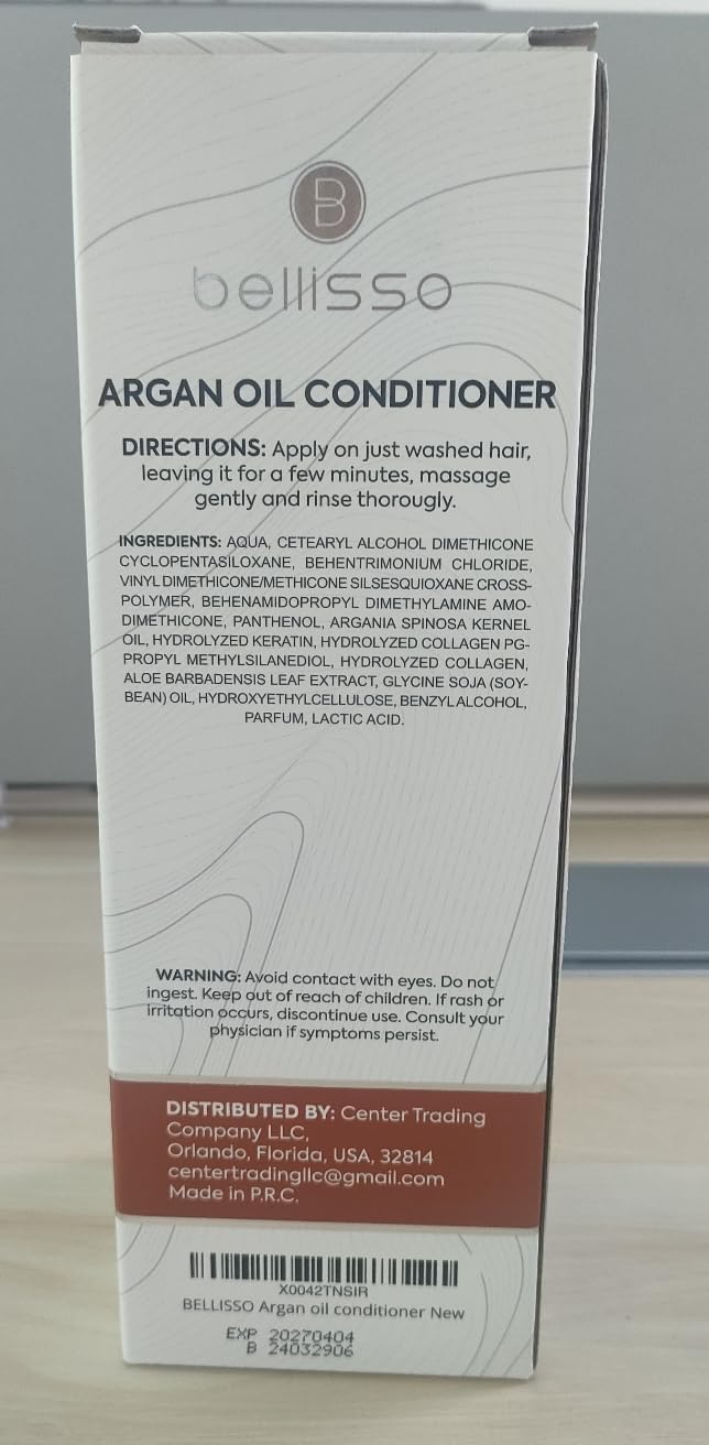 Bellisso Acondicionador de Argán: cabello teñido protegido y nutrido