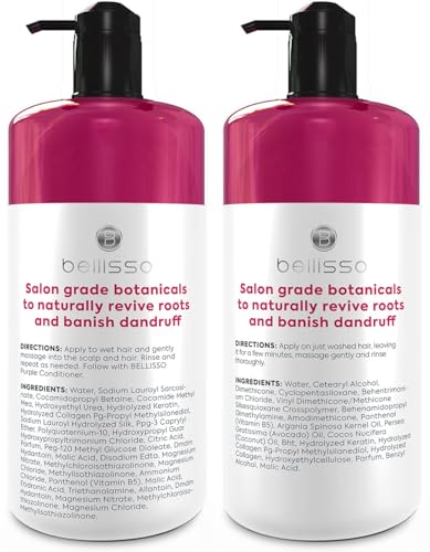 BELLISSO Après-shampoing vinaigre de pomme flacon — démêle et adoucit.