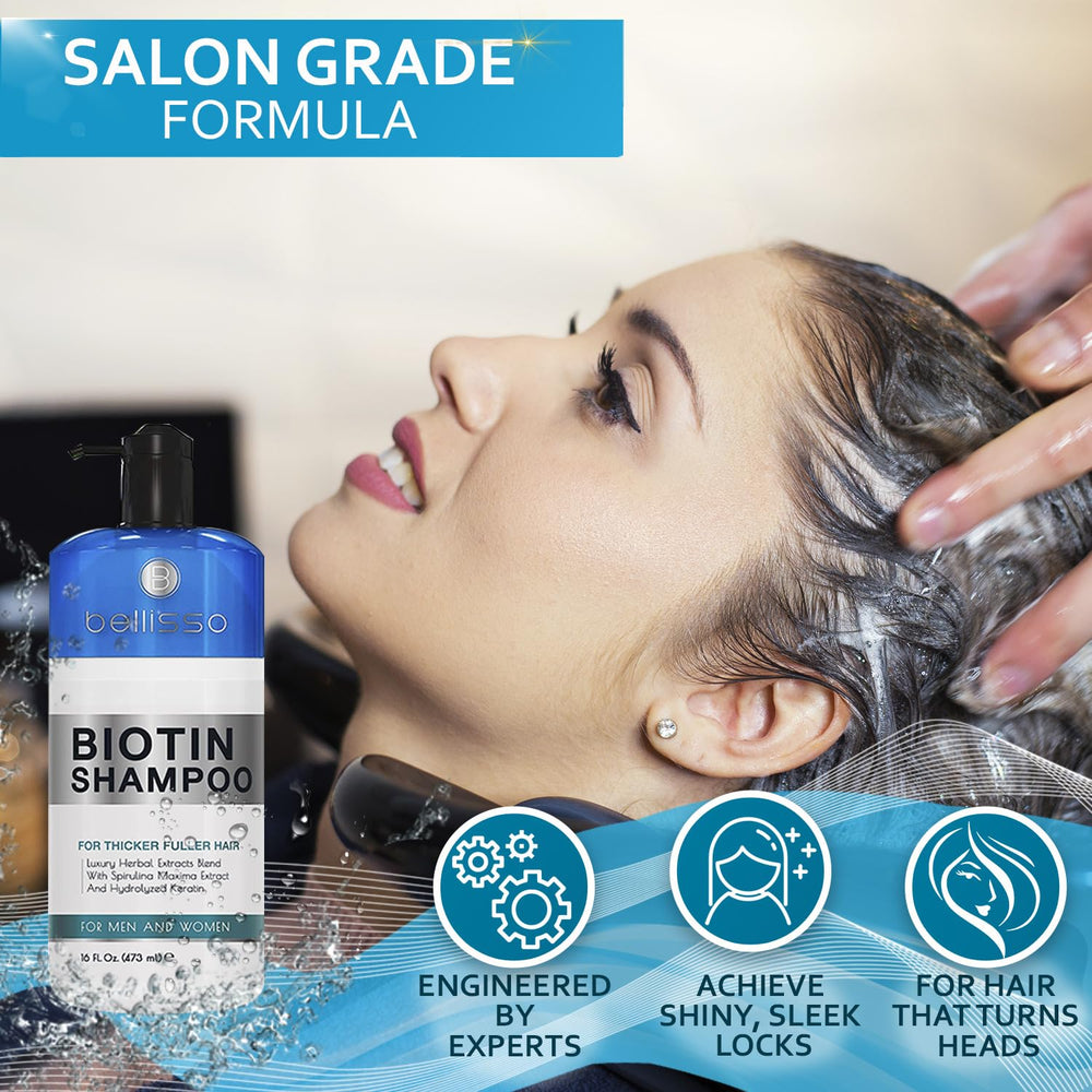 Champú Bellisso para cabello fino, aporta cuerpo y volumen.