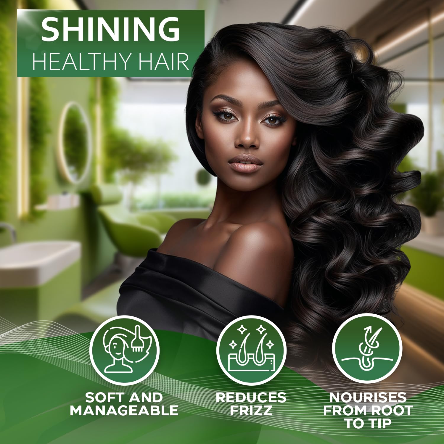 Bellisso cabello volumen efecto: cabellera más voluminosa desde la raíz.