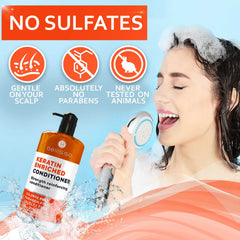 Bellisso Keratina: sin sulfatos para cuero cabelludo sensible.