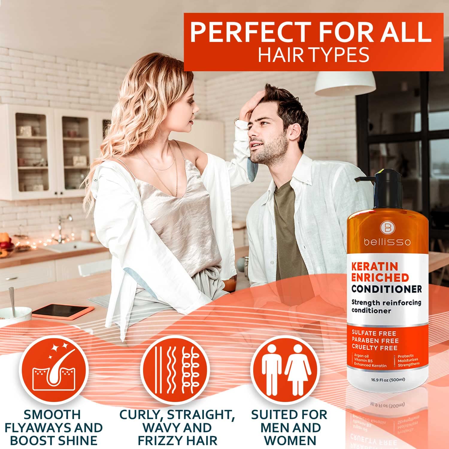 Bellisso Keratina: cuidado para todo tipo de cabello.