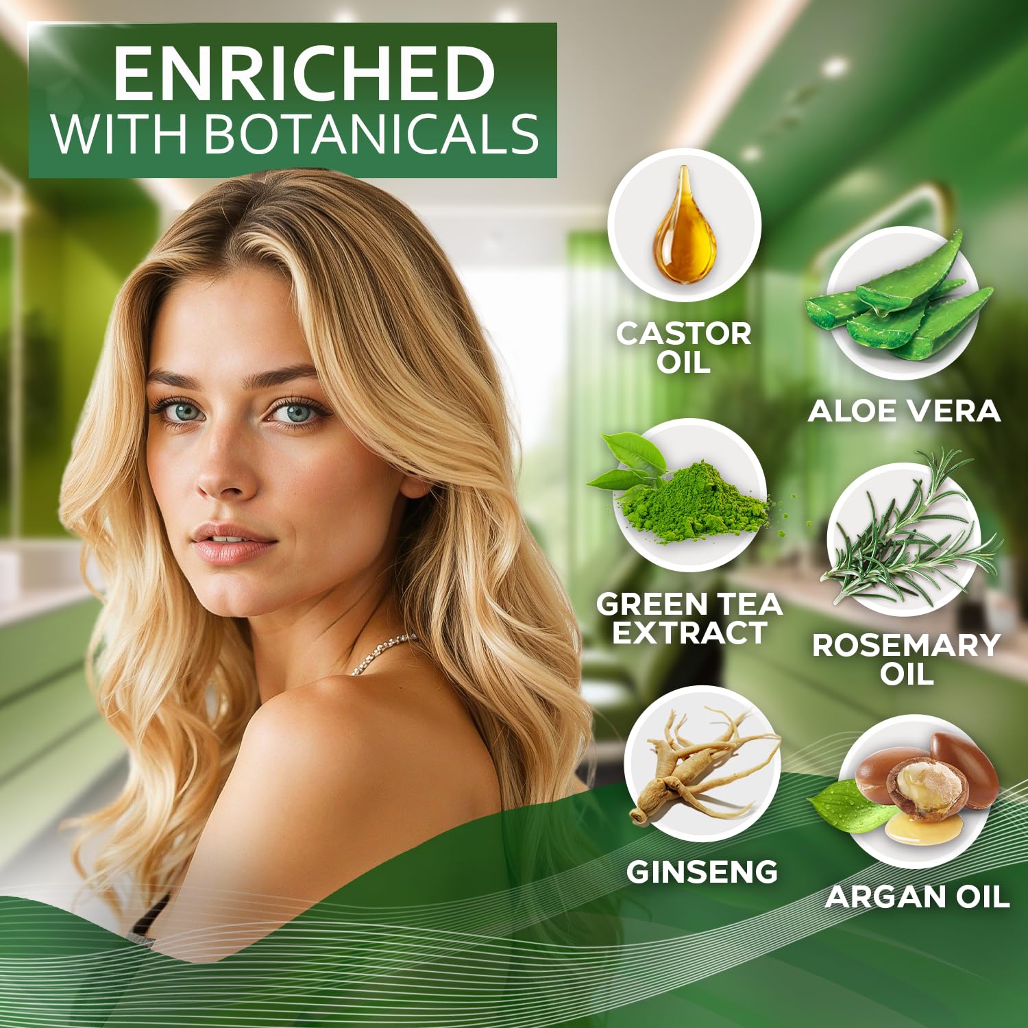 Bellisso ingredientes naturales aceite de ricino para nutrición suave.