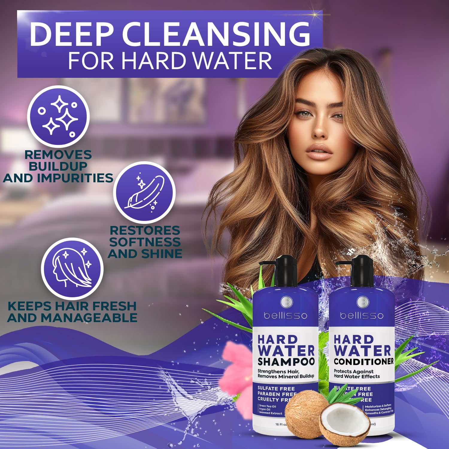 Bellisso salon-quality results for all hair types during daily routine.