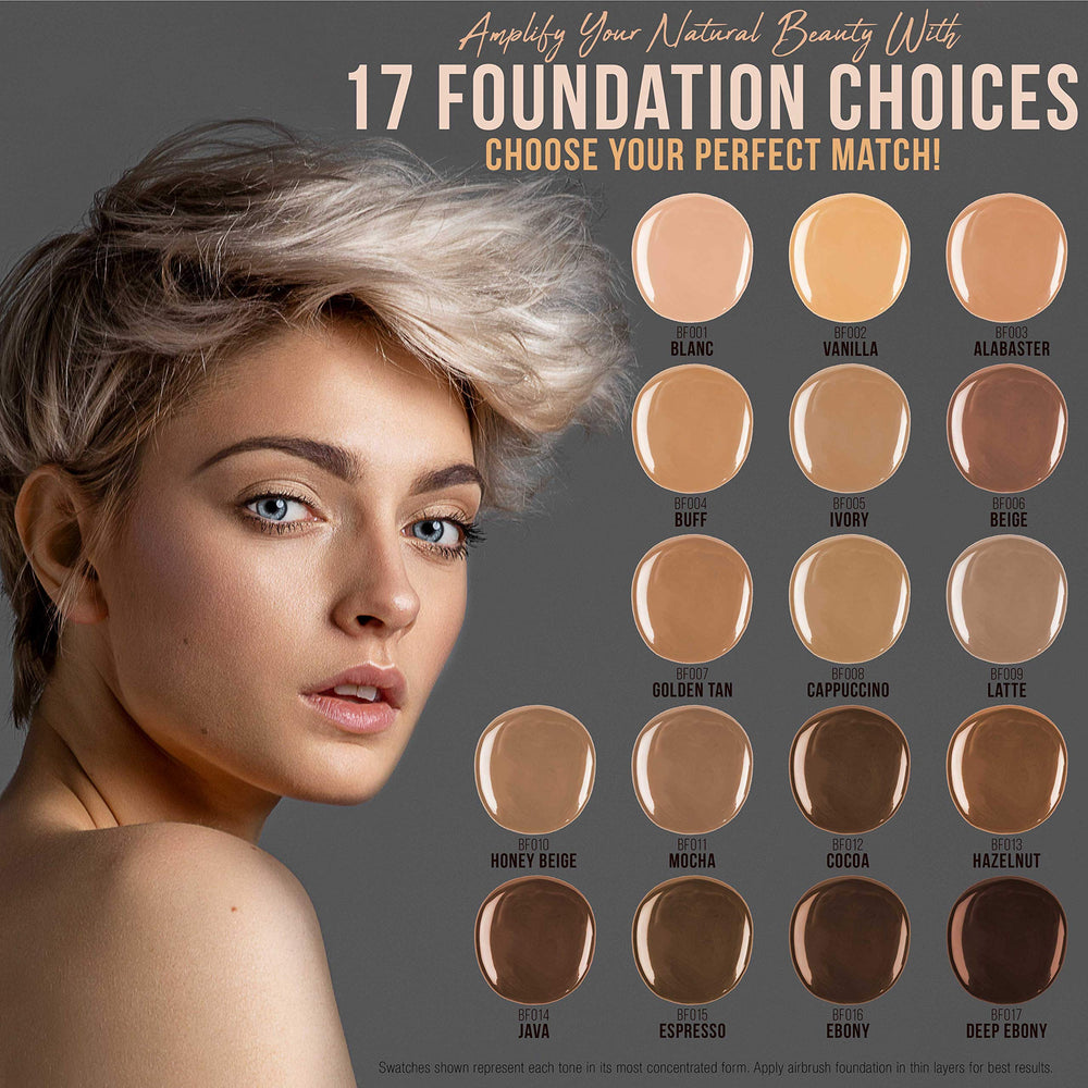 Belloccio foundation texture close-up of weightless, water-based formula.