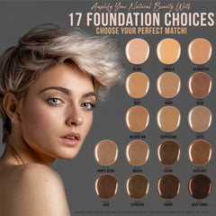 Belloccio foundation texture close-up of weightless, water-based formula.